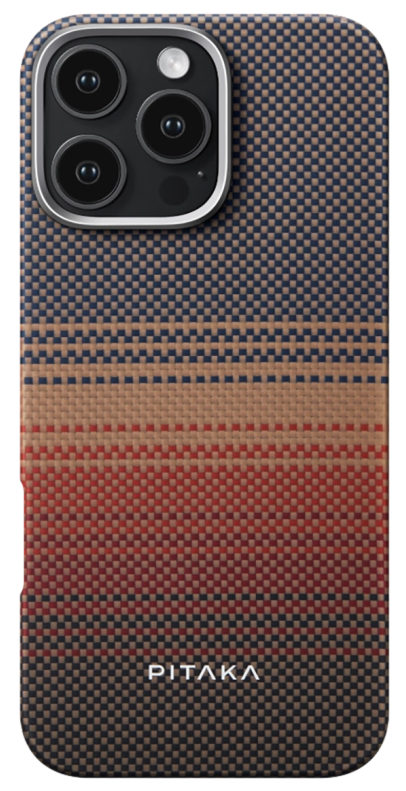 Чехол из арамидного волокна с поддержкой MagSafe PITAKA Case (Sunset) для iPhone 16 Pro