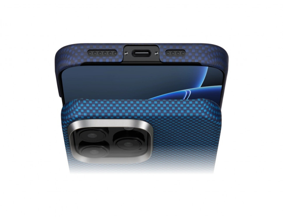 Чехол из арамидного волокна с поддержкой MagSafe PITAKA Case (MILKY WAY) для iPhone 16 Pro Max