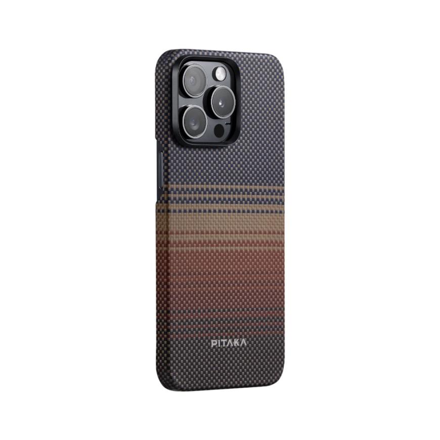 Чехол из арамидного волокна с поддержкой MagSafe PITAKA Case (Sunset) для iPhone 15 Pro Max