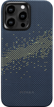 Чехол из арамидного волокна с поддержкой MagSafe PITAKA Case (MILKY WAY) для iPhone 15 Pro Max
